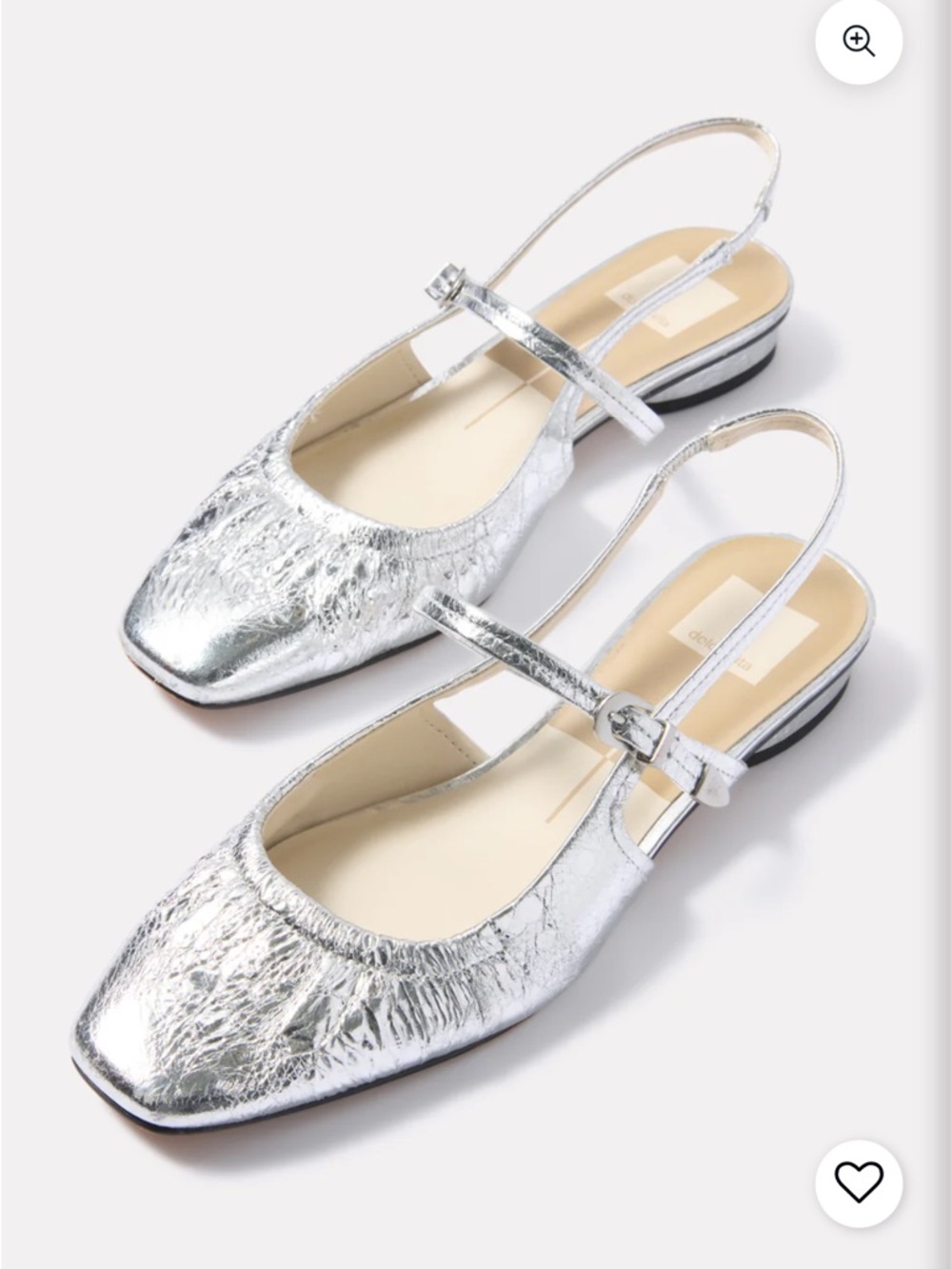 Dolce Vita Rianne Mary Jane Silver Size 6